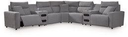 Modmax II Power Reclining Sectional with Audio Consoles - In Home Furniture (San Antonio, TX)