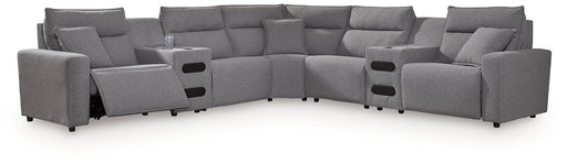 Modmax II Power Reclining Sectional with Audio Consoles - In Home Furniture (San Antonio, TX)