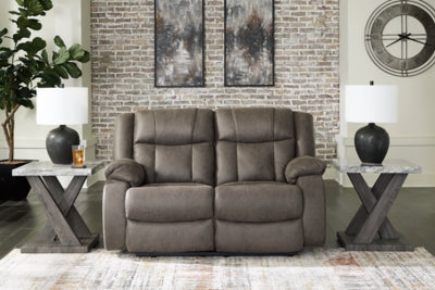 First Base Reclining Loveseat - In Home Furniture (San Antonio, TX)