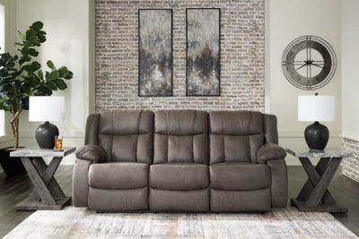 First Base Reclining Sofa - In Home Furniture (San Antonio, TX)