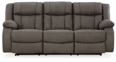 First Base Reclining Sofa - In Home Furniture (San Antonio, TX)