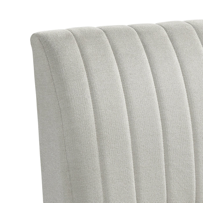 Jemma Upholstered Side Chair in Beige Linen (2 Per Carton)