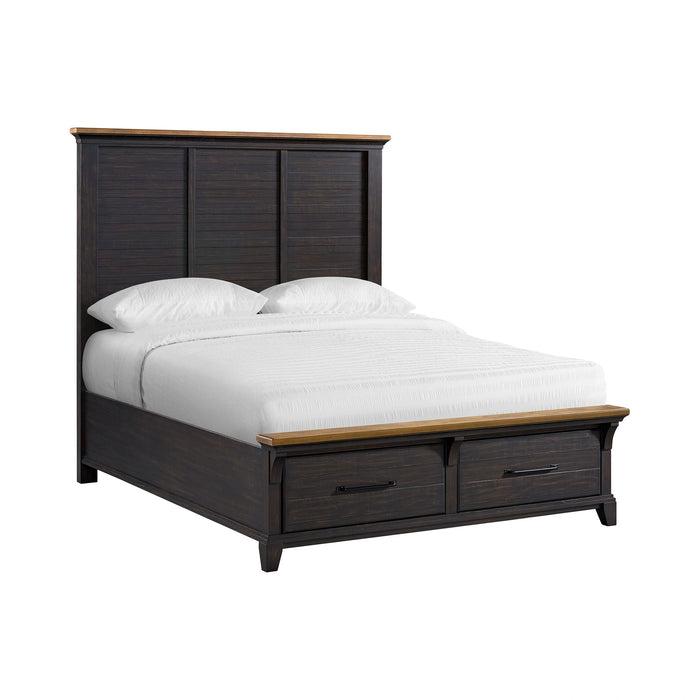 Montrose Storage Bed in Espresso & Brown