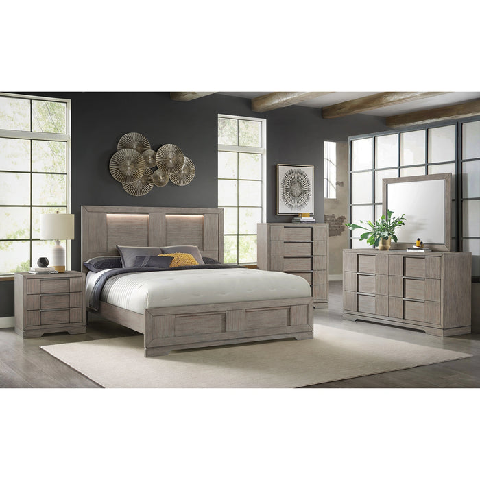 Kelis 5-Drawer Chest in Grey