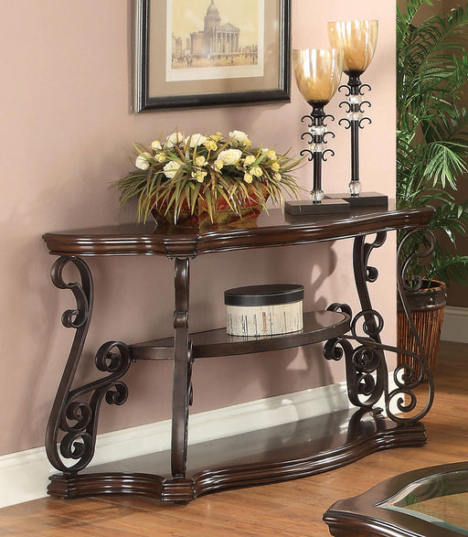 Laney Sofa Table Deep Merlot and Clear image