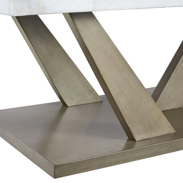 Greta 2PC Occasional Table Set-Coffee Table & End Table