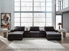Modmax II Double Chaise Sectional with Audio Consoles - In Home Furniture (San Antonio, TX)