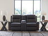 Mackmenville Reclining Loveseat with Console - In Home Furniture (San Antonio, TX)