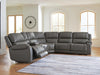 5Z - Pittson Power Reclining Sectional - In Home Furniture (San Antonio, TX)
