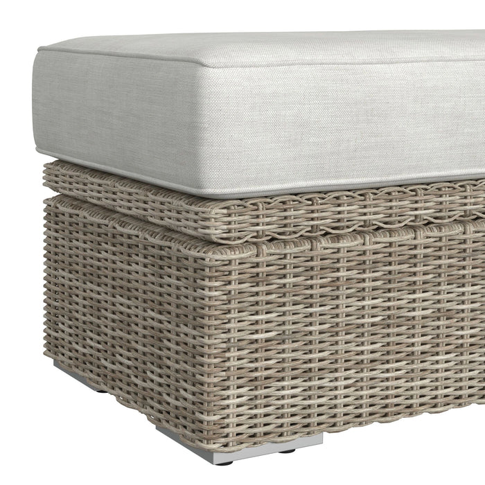 Carmona 6PC Conversion Set in Natural and Olefin Beige with Ottoman