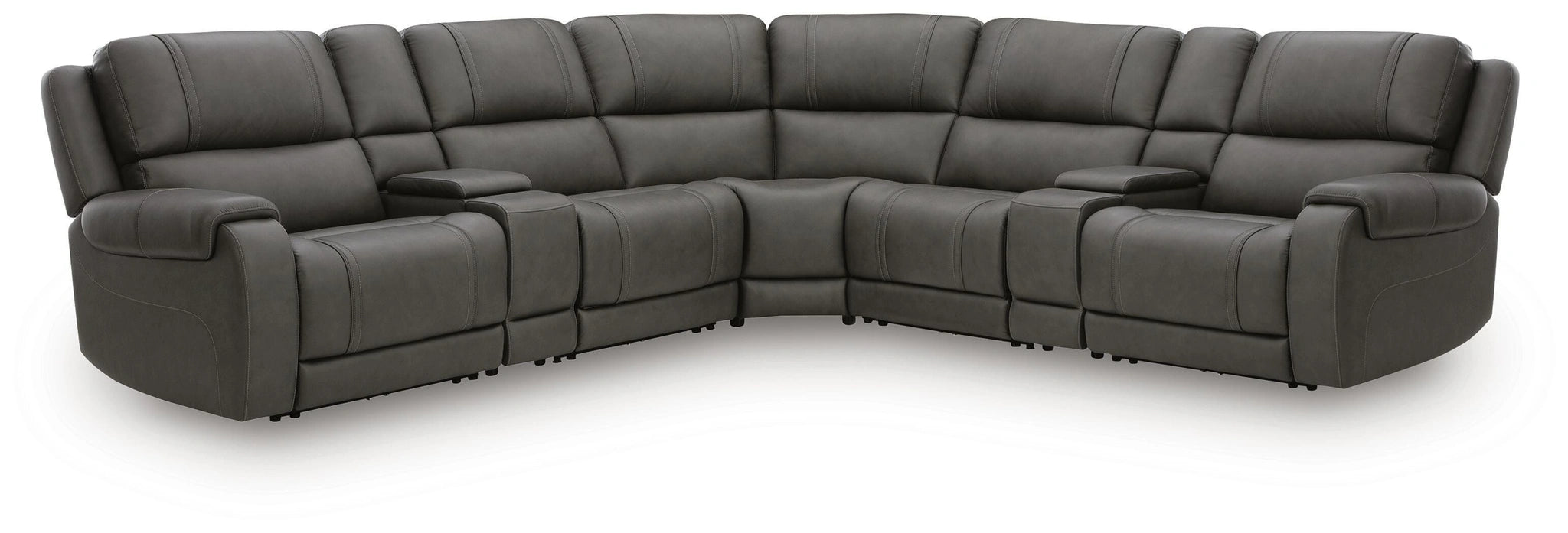 5Z - Pittson Power Reclining Sectional - In Home Furniture (San Antonio, TX)