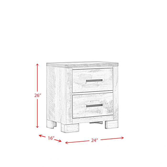 Millers Cove Nightstand Two-Tone Grey