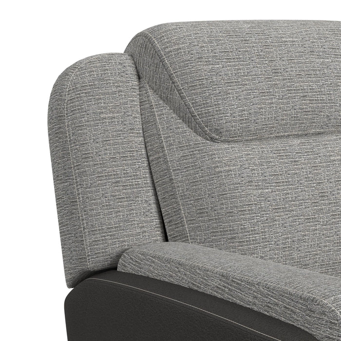 Hornet Motion Loveseat with Console in Rancho Grey