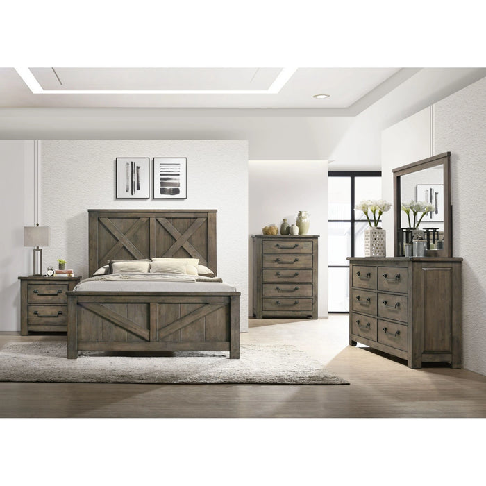 Maverick Nightstand w/USB Grey