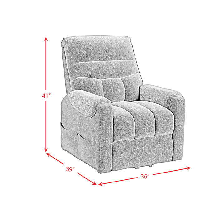 Desoto Power Lift Chair in Sahara Black