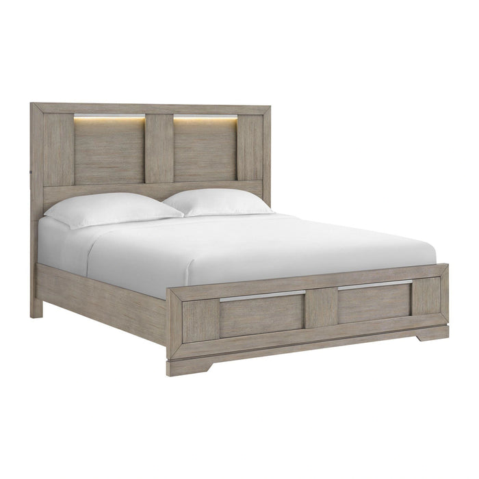 Kelis Panel Bedroom Set with LED