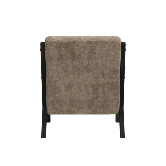 Marina Chair with Kidney Pillow and Brushed Espresso Finish