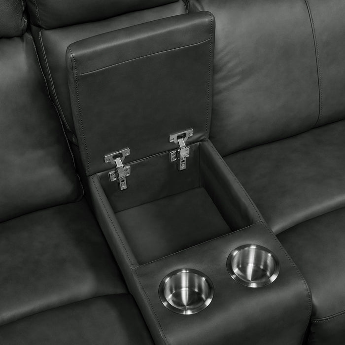 Mustang P3 Loveseat with Console in Aline