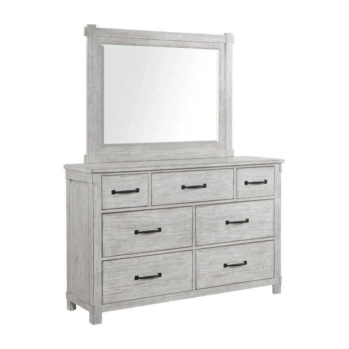 Scott Dresser & Mirror Set White Finish