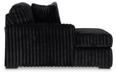 Midnight-Madness Sectional with Chaise - In Home Furniture (San Antonio, TX)