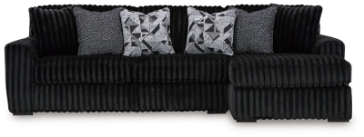 Midnight-Madness Sectional Sofa with Chaise - In Home Furniture (San Antonio, TX)