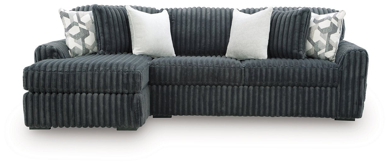 Midnight-Madness Sectional Sofa with Chaise - In Home Furniture (San Antonio, TX)