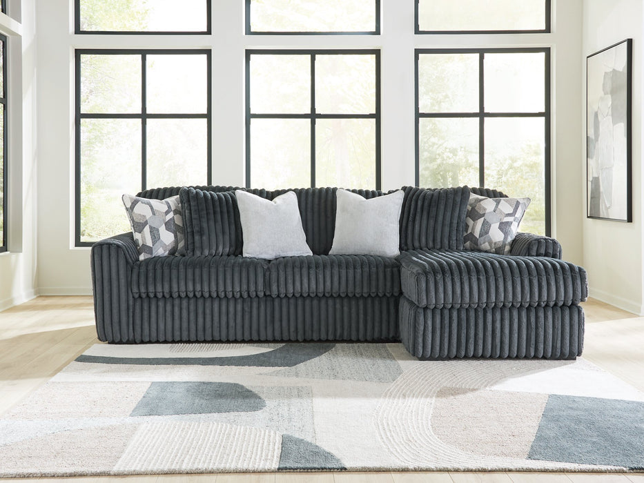 Midnight-Madness Sectional Sofa with Chaise - In Home Furniture (San Antonio, TX)