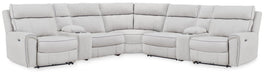 Social Pointe Reclining Sectional with Storage Consoles - In Home Furniture (San Antonio, TX)
