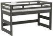 Elements International Cali Kids Full Junior Loft Bed in Sleek Gray image