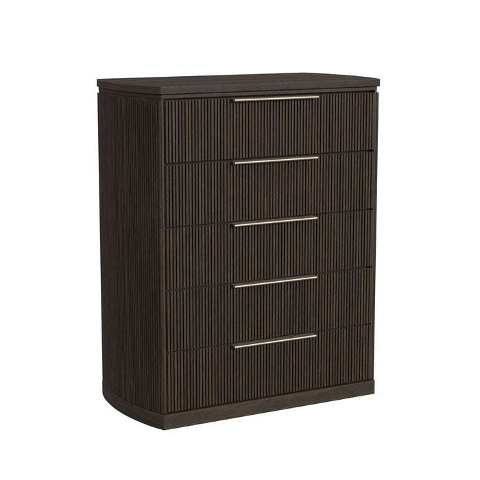 Sylvie UPH Bedroom Set with White Fabric