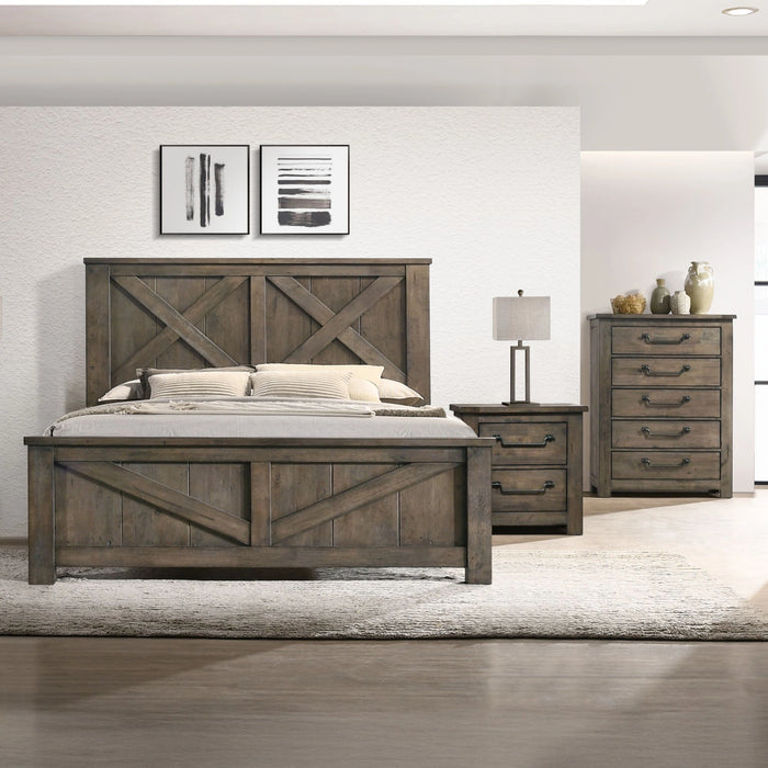 Maverick Panel Bedroom Set in Antique Grey
