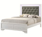 Crown Mark Furniture Lyssa King Upholstered Bed in White B4310-K image