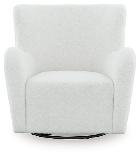Rowenburg Swivel Glider Accent Chair - In Home Furniture (San Antonio, TX)