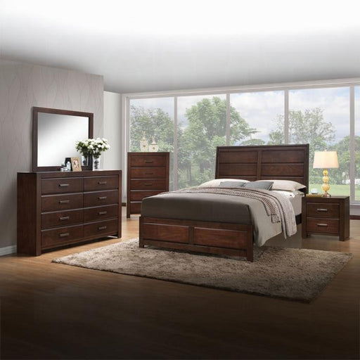 Oberreit Walnut Queen Bed - In Home Furniture (San Antonio, TX)