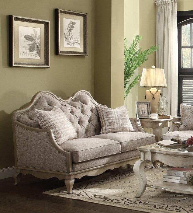 Acme Chelmsford Loveseat in Beige 56051 image