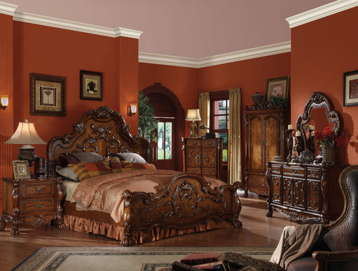 Dresden Cherry Oak Eastern King Bed - In Home Furniture (San Antonio, TX)