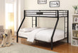 Limbra Sandy Black Bunk Bed (Twin XL/Queen) image