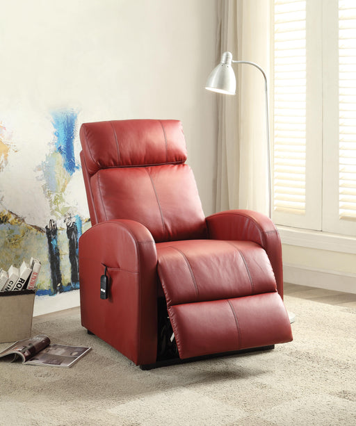 Ricardo Red PU Recliner w/Power Lift image