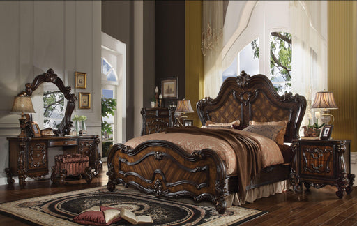 Versailles Cherry Oak Queen Bed - In Home Furniture (San Antonio, TX)