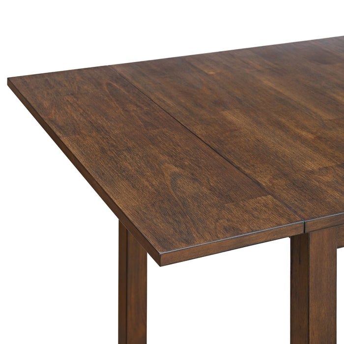 Alex 3PC Dining Set with Drop Leaf Table in Espresso - In Home Furniture (San Antonio, TX)