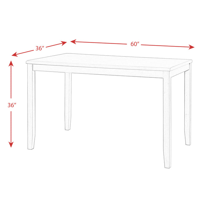 Alex 60" 7Pc Counter Dining Set - In Home Furniture (San Antonio, TX)