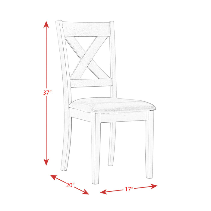Alex Dining Side Chair Espresso (2 PER PACK) - In Home Furniture (San Antonio, TX)