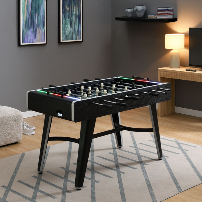 Amaya Indoor Foosball with LED in Black (3A Packing)