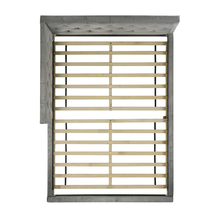 Amberley UPH Corner Bed with LED and USB - In Home Furniture (San Antonio, TX)