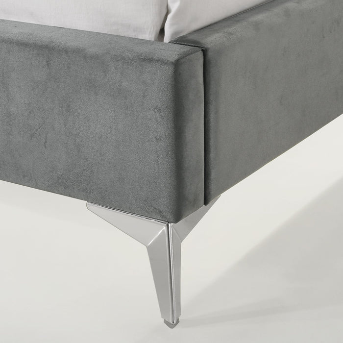 Amberley UPH Corner Bed with LED and USB - In Home Furniture (San Antonio, TX)