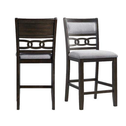 Amherst Counter Side Chair W/Fabric Cushion Dark Finish (2 Per Pack) - In Home Furniture (San Antonio, TX)