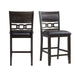 Amherst Counter Side Chair W/PU Cushion Dark Finish (2 Per Pack) - In Home Furniture (San Antonio, TX)
