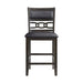 Amherst Counter Side Chair W/PU Cushion Dark Finish (2 Per Pack) - In Home Furniture (San Antonio, TX)