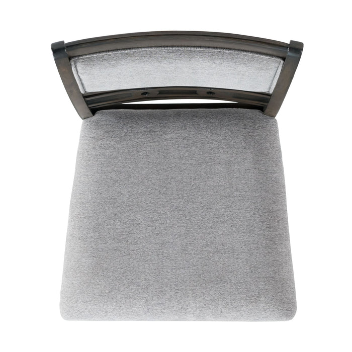 Amherst Dining Side Chair W/Fabric Cushion Dark Finish (2 Per Pack) - In Home Furniture (San Antonio, TX)