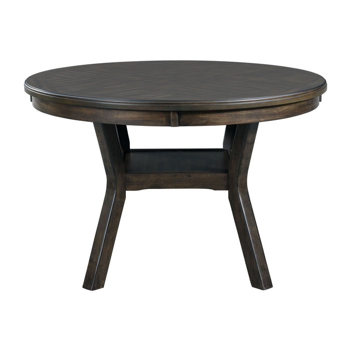 Amherst Dining Table w/Wood Leg Dark Finish - In Home Furniture (San Antonio, TX)